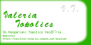 valeria topolics business card